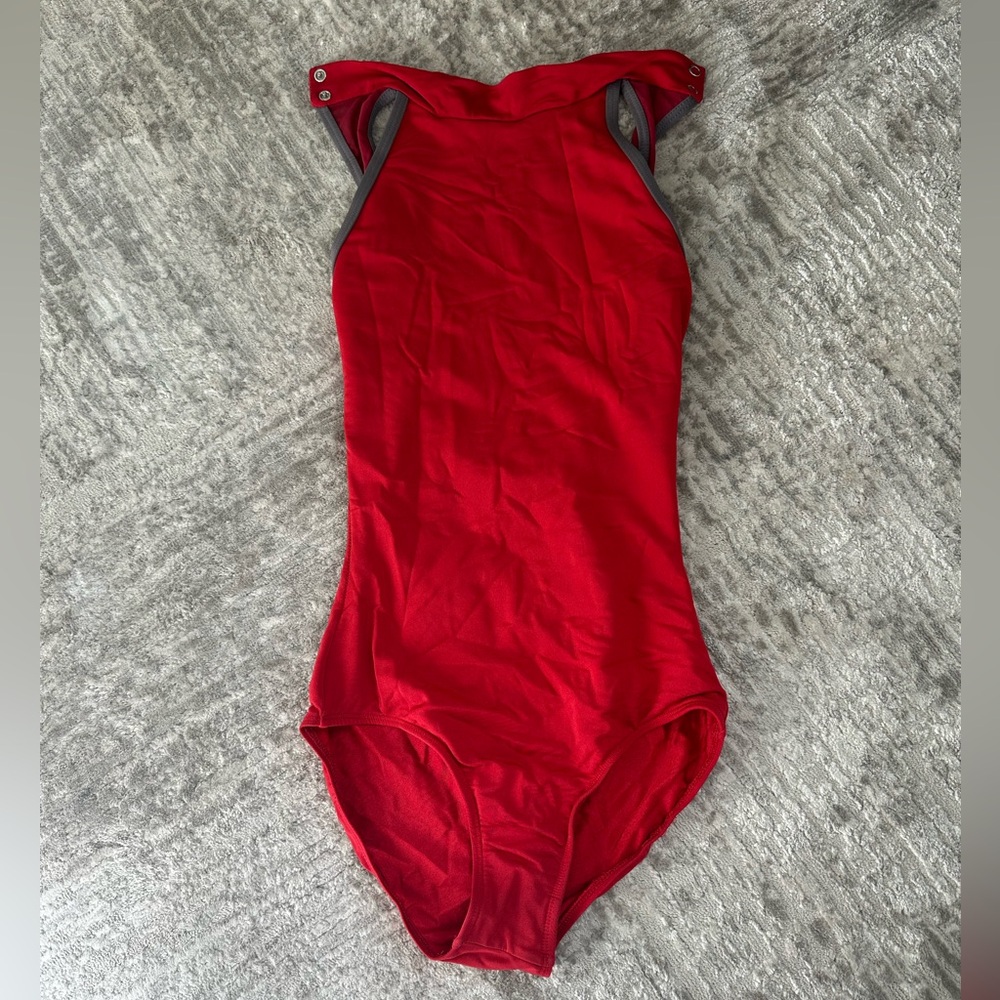 Maria Small red leotard
